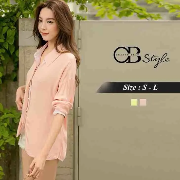 BACK BOWKNOT LONG SLEEVE SHIRT TOP
