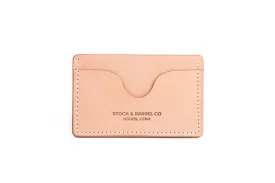 Blemished | No.54 | 'Natural Oak' Minimalist Leather Wallet