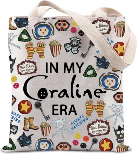 Cartoon Movies Inspired Gift Halloween Horror Themed Movie Lovers Gift Cartoon Fantasy Ghost Film Tote Bag