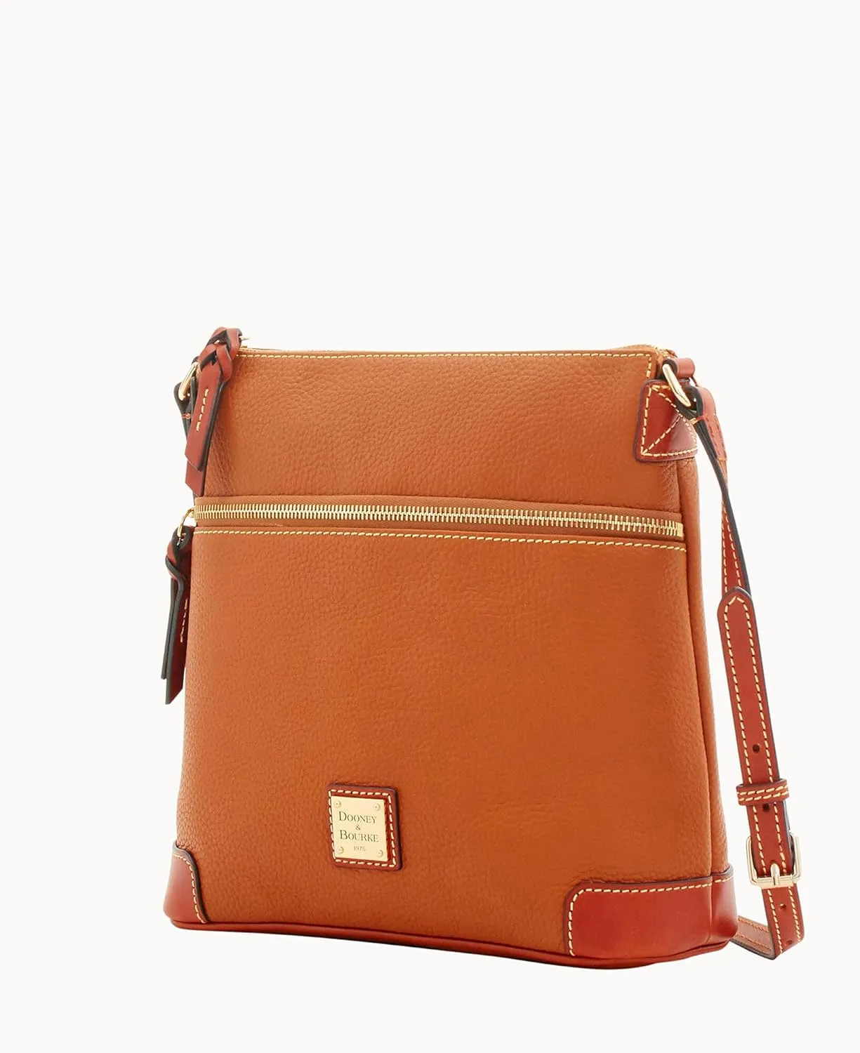 Dooney & Bourke Women's Crossbody in Pebble Grain Leather, Large Handbag with Adjustable Shoulder Strap