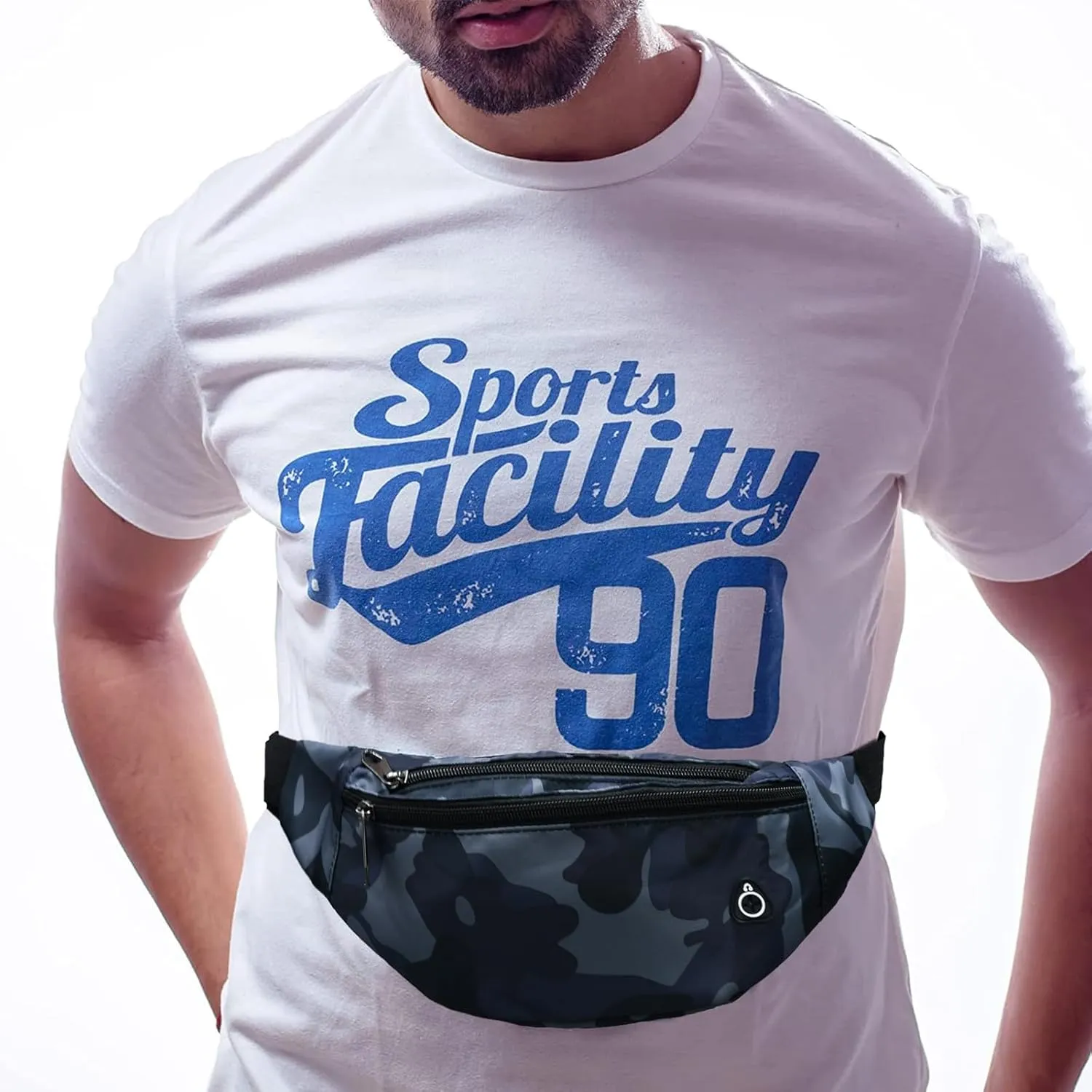Fanny Pack for Men Women, Waterproof Sports Waist Bag Pack, Belt Bag for Travel Hiking Running