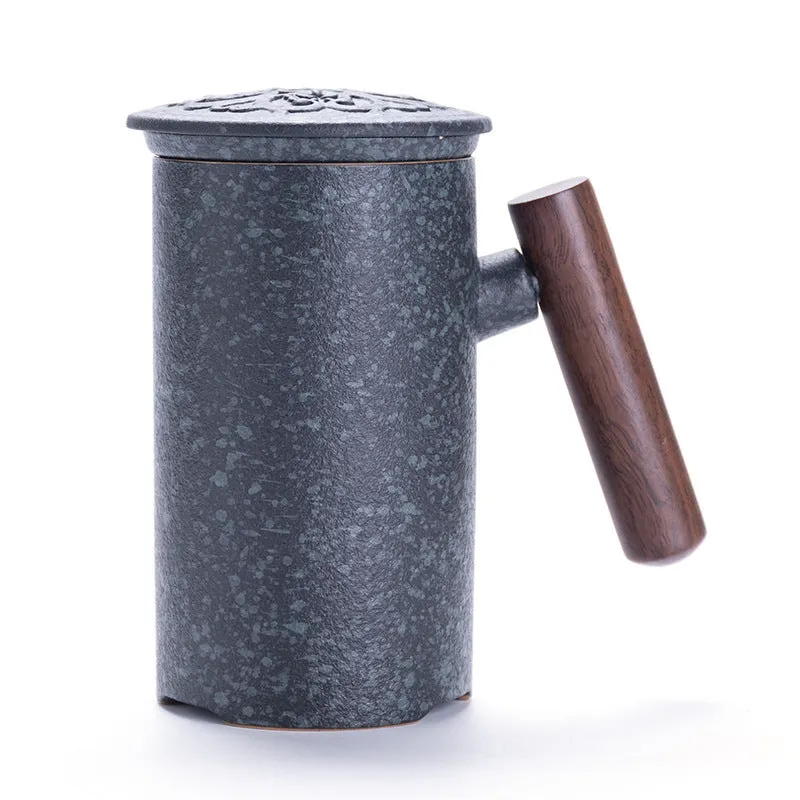 Japanese Coffee Mug, Vintage Coffee Mugs With Wooden