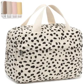 Makeup Bag for Women Cosmetic Bag Large Make Up Organizer Travel Toiletry Bags Waterproof Zipper Tote Pouch Purse for Girls