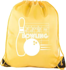 Mato & Hash Drawstring Bowling Bag | Bowling Cinch Bags for Leagues and Parties!