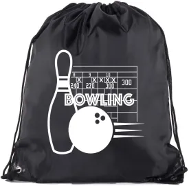Mato & Hash Drawstring Bowling Bag | Bowling Cinch Bags for Leagues and Parties!