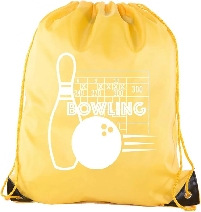 Mato & Hash Drawstring Bowling Bag | Bowling Cinch Bags for Leagues and Parties!