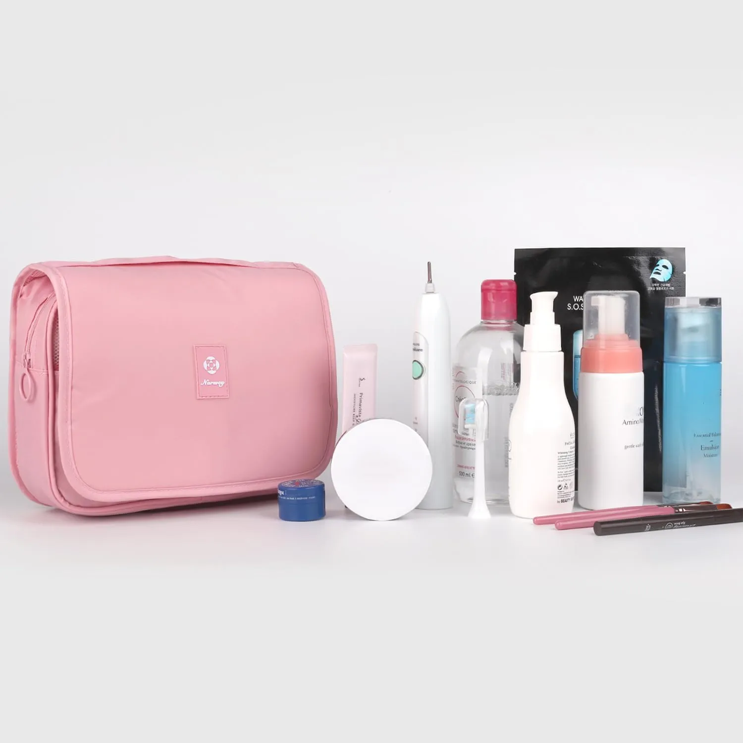 Narwey Hanging Travel Toiletry Bag Cosmetic Make up Organizer for Women and Girls Waterproof