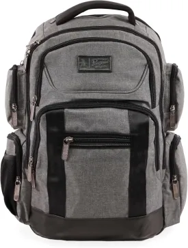 ORIGINAL PENGUIN Backpack, Grey Crosshatch, 19"