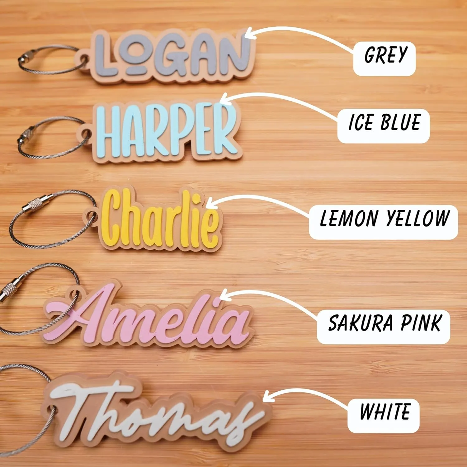 Personalized Backpack Name tags, Kids Custom Backpack Keychains, Name Tags, Diaper Bag Tags, Lunch Box Keychain