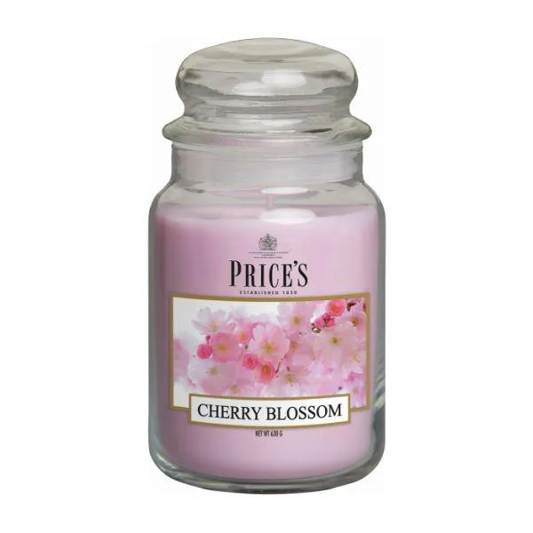 Prices Candles Scented Large Jar - Cherry Blossom