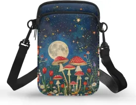 Small Cross Body Purse Trendy Phone Double Layer Shoulder Bags for Women Zip Messenger Bag