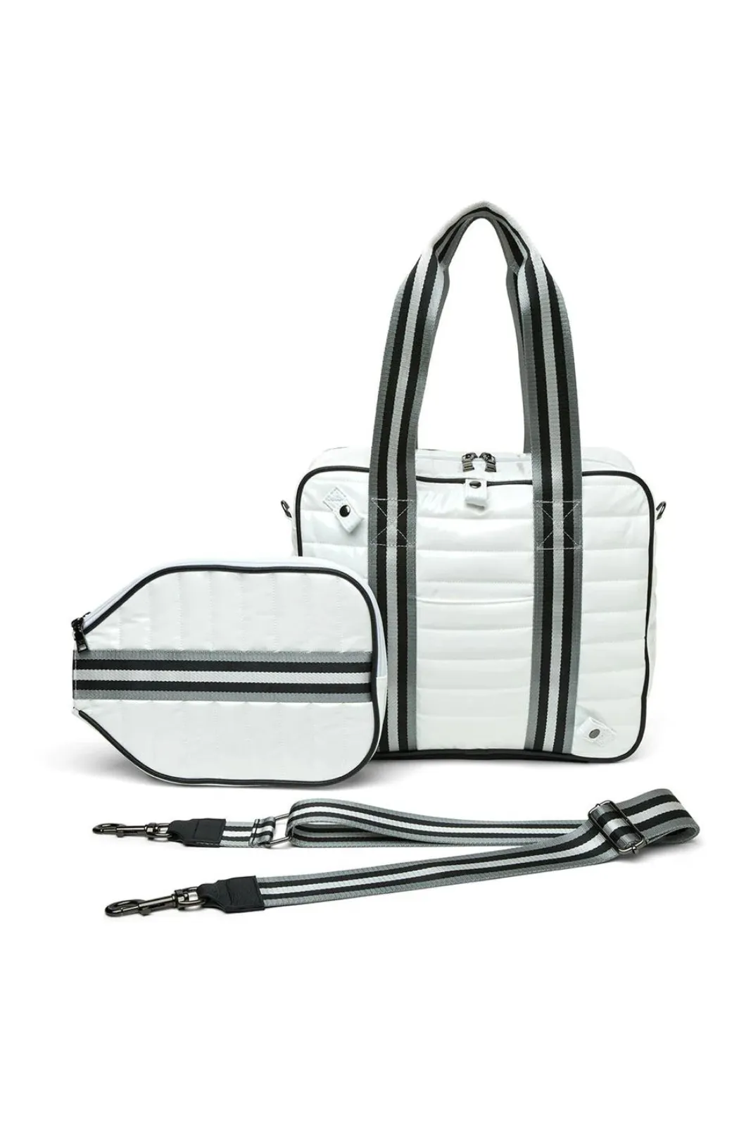 Sporty Spice Pickle Bag, White Patent