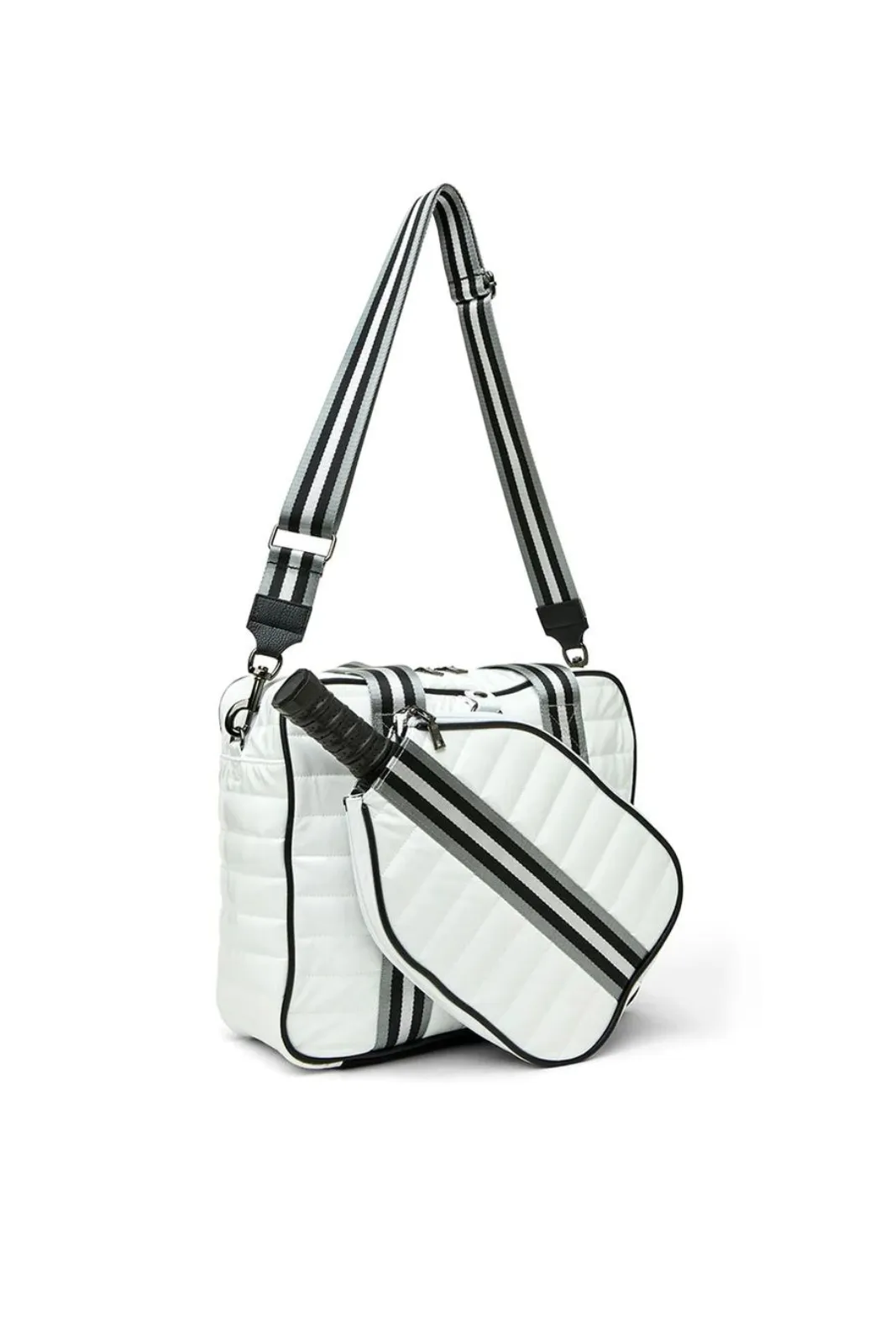 Sporty Spice Pickle Bag, White Patent