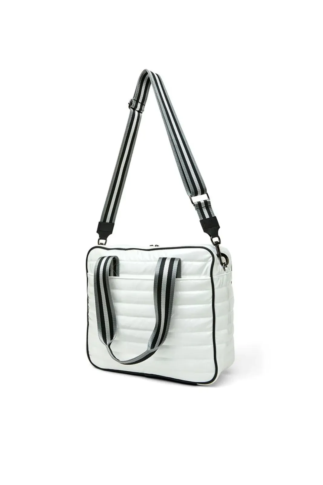 Sporty Spice Pickle Bag, White Patent