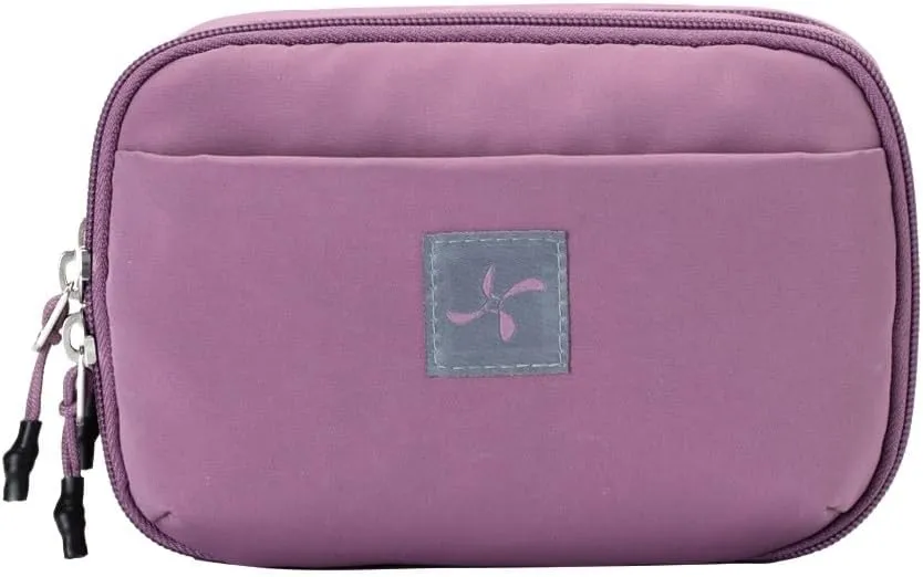 Sugar Medical Insulated Diabetes Supply Bag  Glucose Meter Case & Diabetic Organizer | Crossbody or Belt Bag for Insulin, Test Strips, Lancets & More. (Misty Purple)