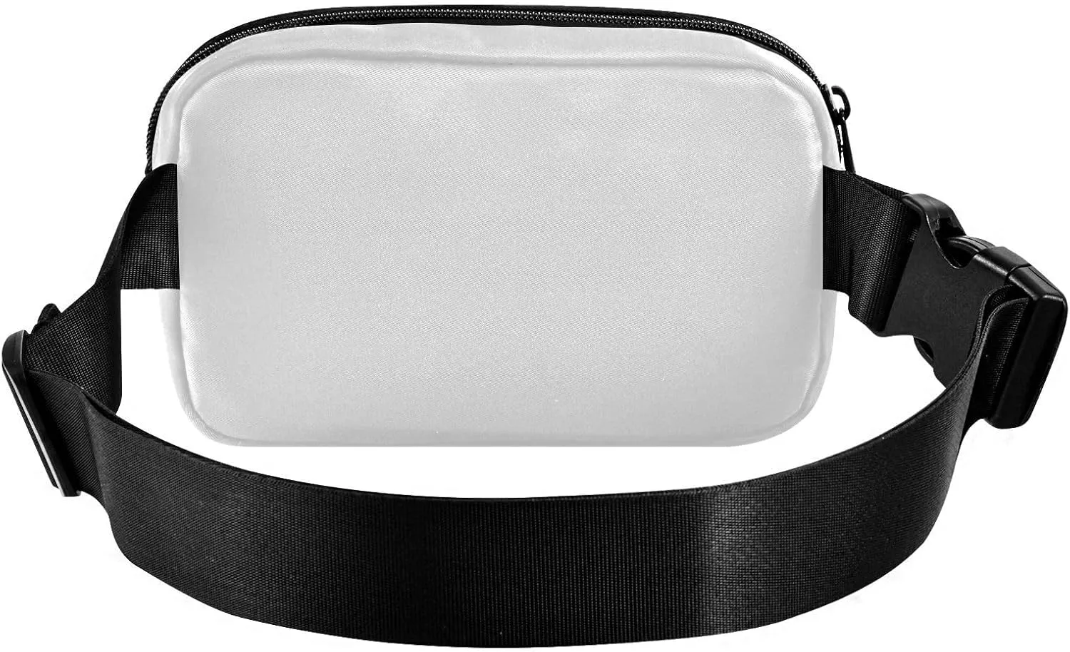 White Fanny Packs for Women Belt Bag Cross Body Bum Bag Waterproof Fanny Pack Fashion Waist Packs Small Crossbody Sling Bag for Traveling Running Sports Hiking Men