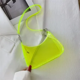 Women's Fashion Vintage Clear Crossbody Bag Stadium Approved Jelly Purse Concert Bag Festival Gifts